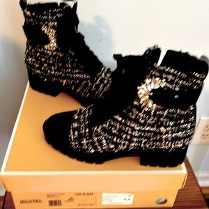 Michael Kors textile Frieda ankle boots BRAND NEW!